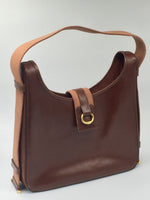 Sold-HERMES Tsako Box Calf Shoulder Bag brown - vintage