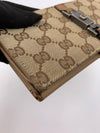 Sold-GUCCI GG Brown Long Wallet