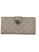 GUCCI GG Greyish Beige Long Wallet