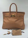 HERMES Birkin 35 Courchevel Leather Gold GHW