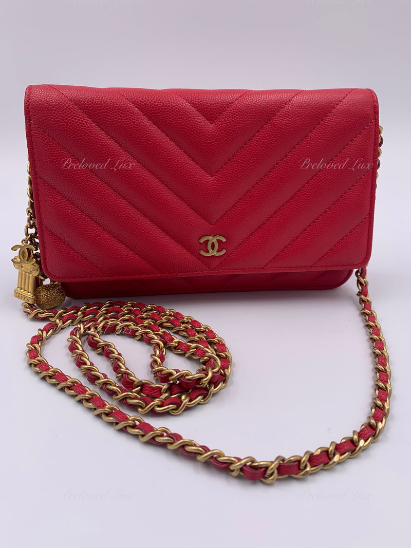 Chanel Classic Quilted WOC Crossbody Bag Light Pink in Leather with Gold-tone  - US