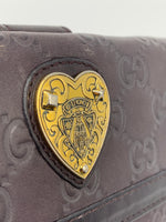 GUCCI GG Dark Brown Long Wallet