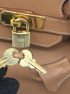 Sold-HERMES Birkin 35 Courchevel Leather Gold GHW