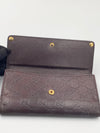 GUCCI GG Dark Brown Long Wallet