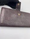 GUCCI GG Dark Brown Long Wallet