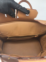 Sold-HERMES Birkin 35 Courchevel Leather Gold GHW