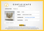 Sold-CHANEL Vintage Lambskin Double Chain Flap Bag Medium Size white/gold
