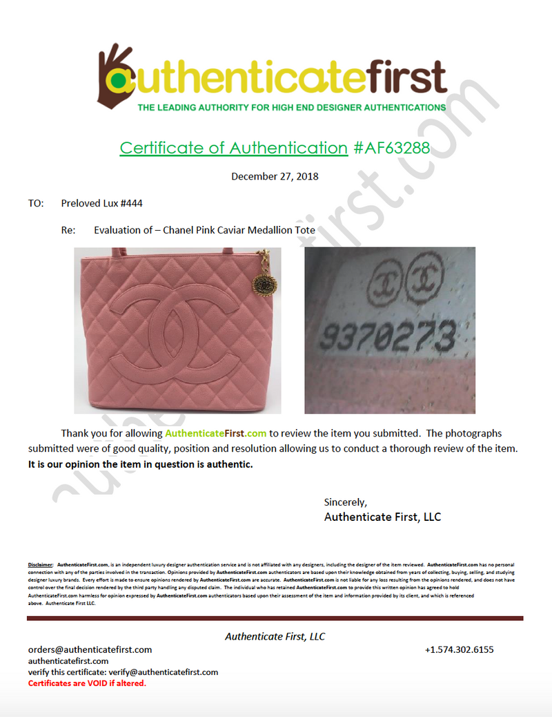 Sold-CHANEL Matelasse Medallion Tote Caviar Leather pink