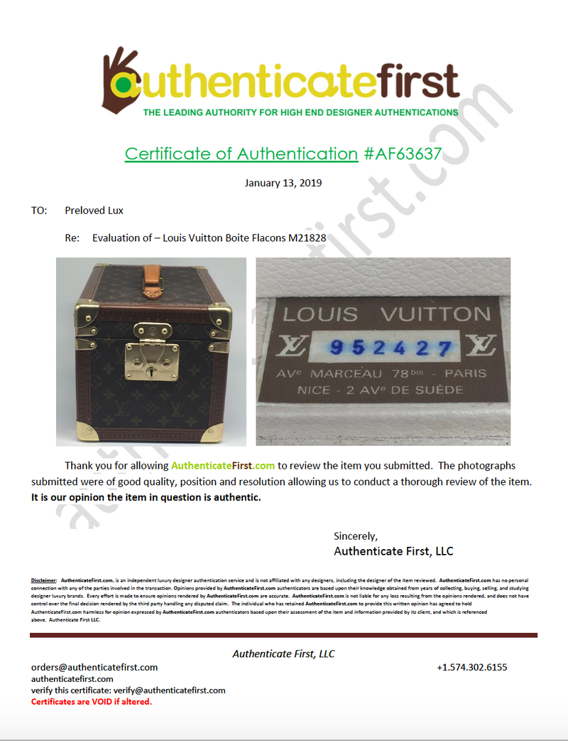 Sold-LOUIS VUITTON Monogram Boite Flacons Cosmetics Box M21828