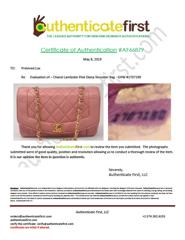 Sold-CHANEL Diana Small Single Chain Single Flap Bag Pink/gold