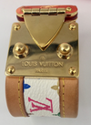 Sold-LOUIS VUITTON White Multicolore Serrure Bracelet