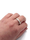 Sold-Tiffany & Co 925 Silver 1837 Narrow Ring Size 8.75