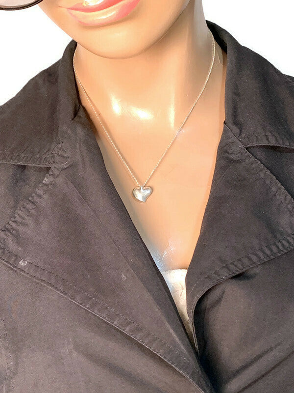 Tiffany & Co Elsa Peretti Solid Full Heart Pendant Necklace