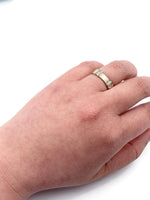 Sold-Tiffany & Co 925 Silver Atlas Ring Size 6