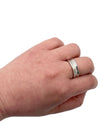 Sold-Tiffany & Co 925 Silver 1837 Medium Ring Size 7 1/4 (7.25)