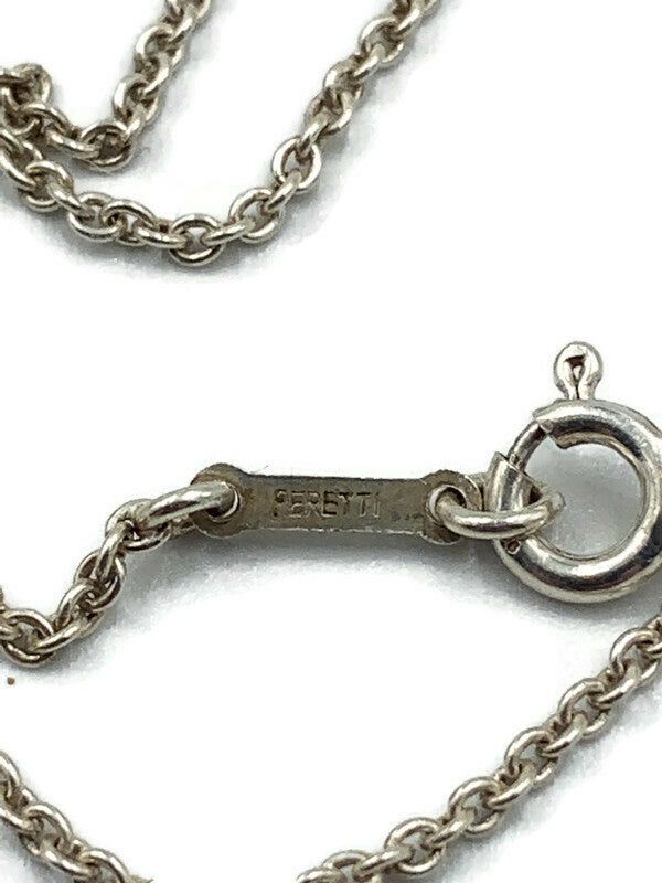 Sold-Tiffany & Co 925 Silver Elsa Peretti Open Heart 22mm pendant Necklace