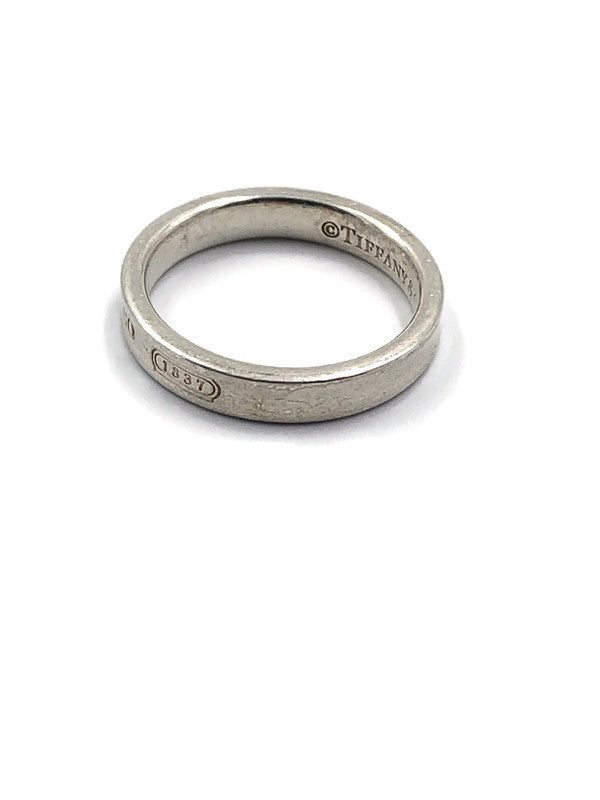 Sold-Tiffany & Co 925 Silver 1837 Narrow Ring Size 8.75