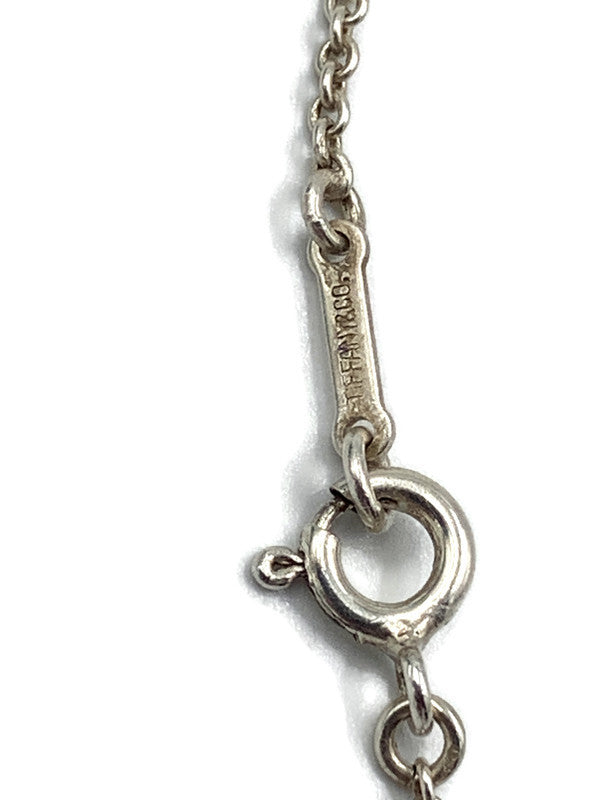 Sold-Tiffany & Co 925 Silver Elsa Peretti Open Heart 22mm pendant Necklace