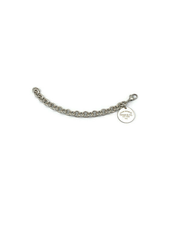 Sold-Tiffany & Co 925 Silver Return To Tiffany Circle  Bracelet