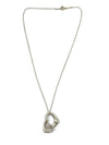 Sold-Tiffany & Co 925 Silver Elsa Peretti Double Open Heart Necklace