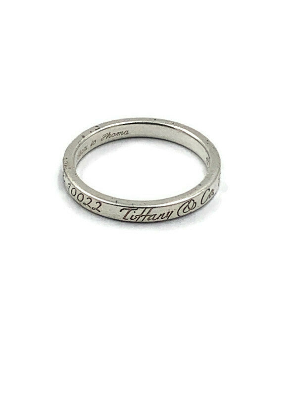 Sold-Tiffany & Co 925 Silver 727 Fifth Ave Address Ring Size 8.5