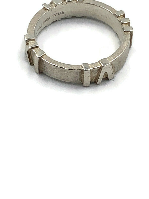 Sold-Tiffany & Co 925 Silver Atlas Ring Size 6