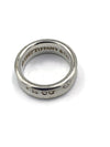 Sold-Tiffany & Co 925 Silver 1837 Medium Ring Size 7 1/4 (7.25)