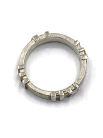 Sold-Tiffany & Co 925 Silver Atlas Ring Size 6