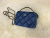 CHANEL Denim Blue Mini Camera Bag in Gold Hardware