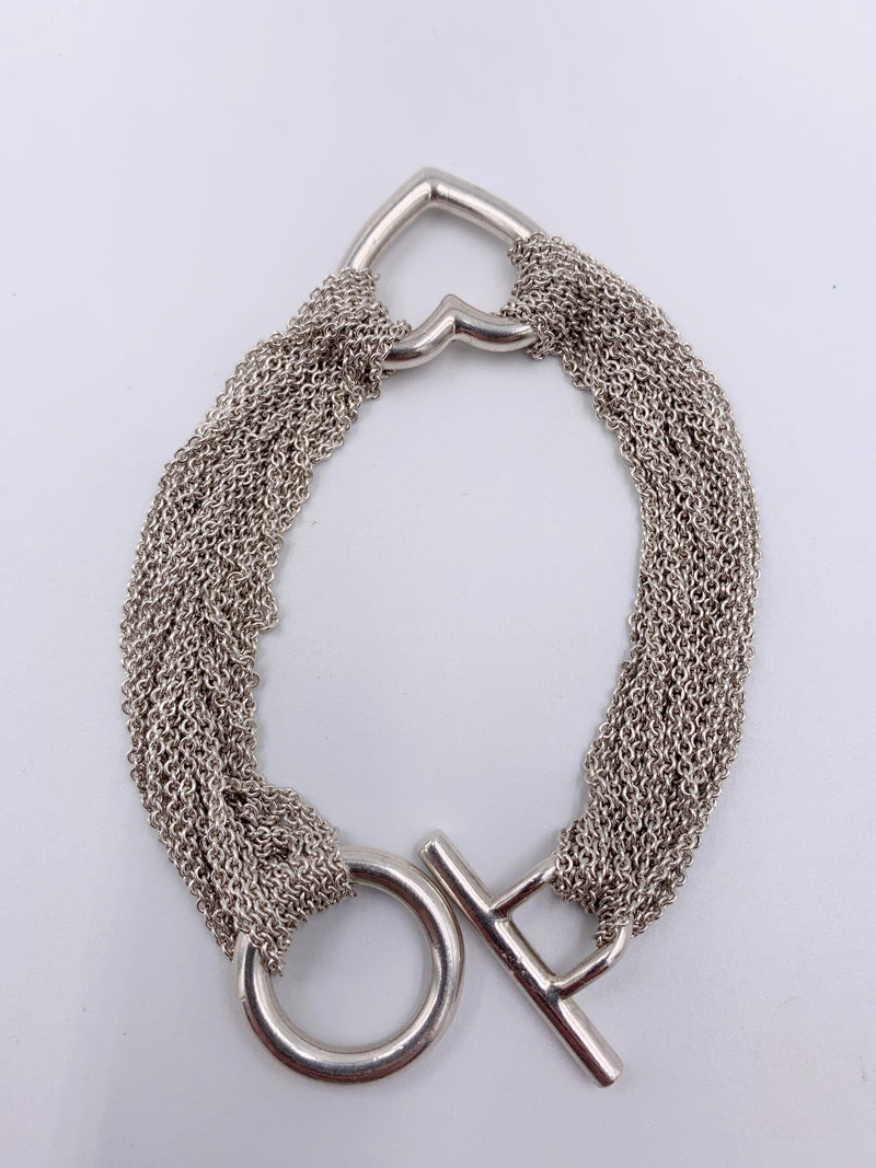 Sold-Tiffany & Co Silver Mesh Bracelet