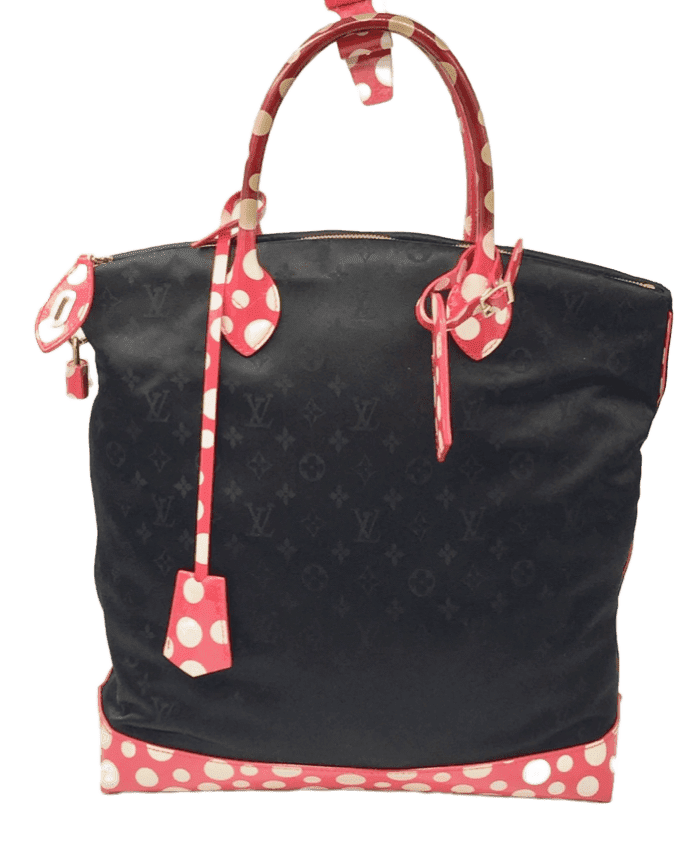 LOUIS VUITTON Monogram Kusama Vernis Dot Infinity Lockit MM Nylon Red  M40681 Handbag - Preowned Luxury - Preloved Lux Canada