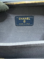 CHANEL Denim Blue Mini Camera Bag in Gold Hardware