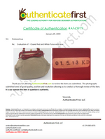 Sold-CHANEL Drill Perforated Frame bag red/beige